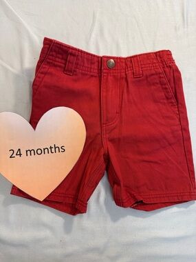 Lucky Brand Vibrant Red Toddler Shorts